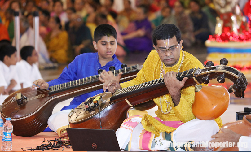 The Prasanthi Reporter Carnatic Veena Recital by Vidwan Prashant Iyengar team