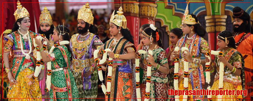 Божественная свадьба в присутствии Бхагавана