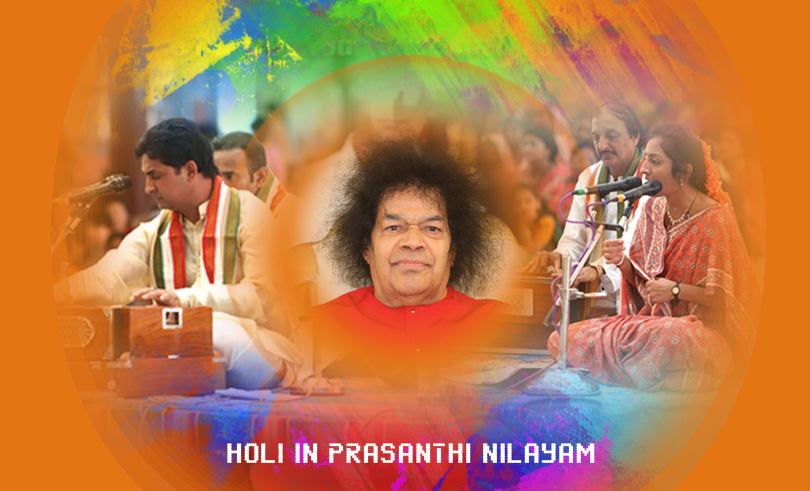 Holi in Prasanthi Nilayam…