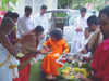 Foundation Stone for Varalakshmi Temple