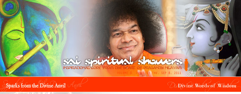 Sai Spiritual Showers: VOLUME 3  issue 13 thu, Sep 8, 2011