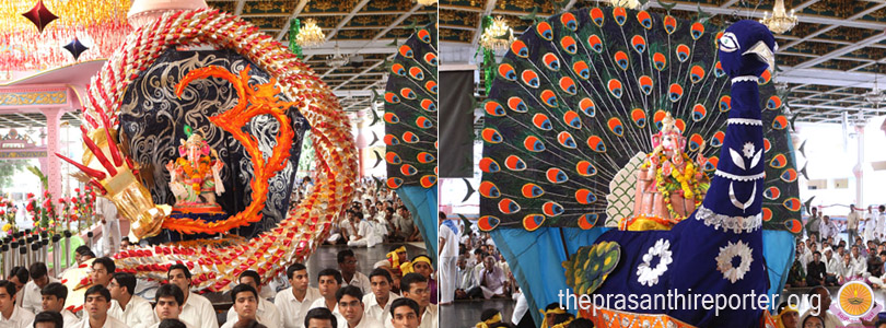 Lord Ganesha Immersed with Festive Gaiety