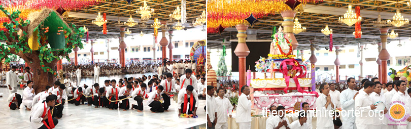 Lord Ganesha Immersed with Festive Gaiety…