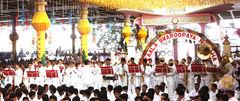 Scintillating Band Display On New Year Morning