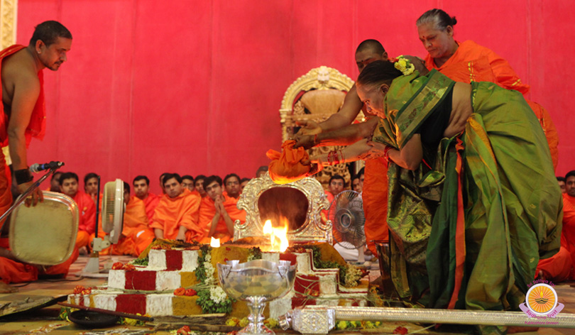 Maha Poornahuthi Offered